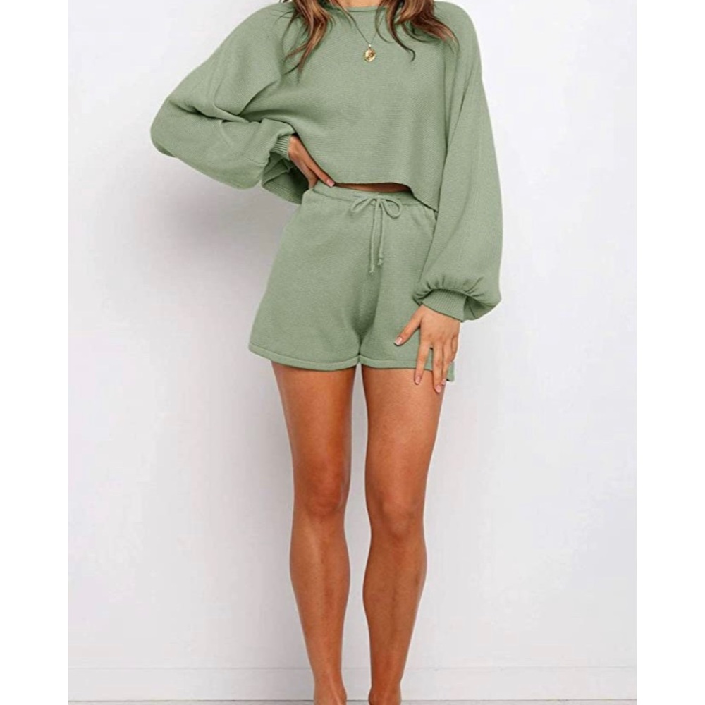 Zesica sage green lounge set